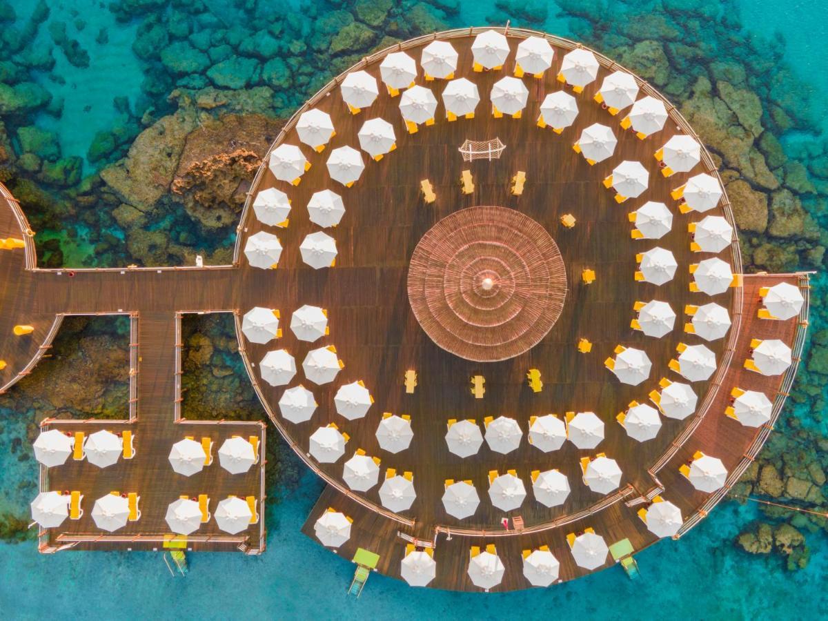 Salamis Bay Conti Resort Hotel & Casino Famagouste Extérieur photo Aerial view of the floating bar